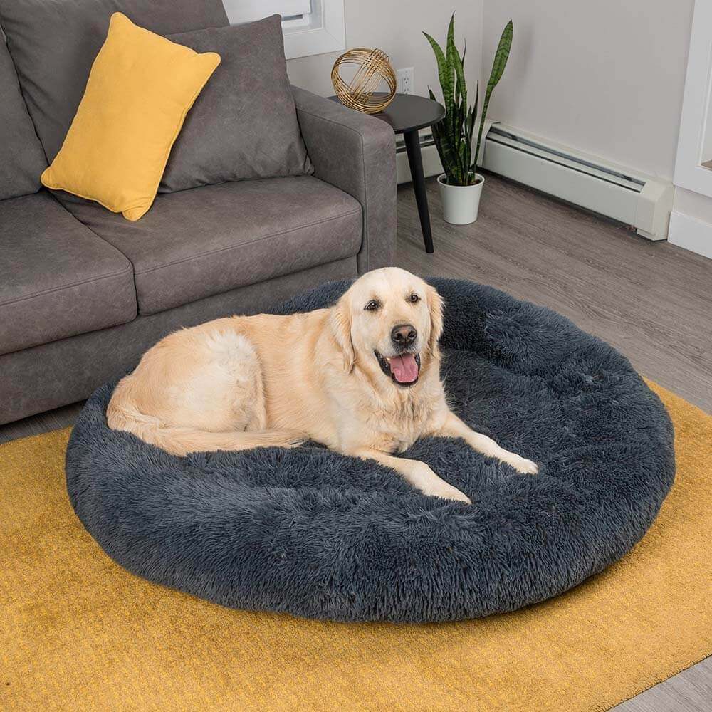 Fuzzy Round Fluffy Dog/Cat Bed