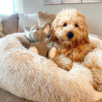 Fuzzy Round Fluffy Dog/Cat Bed